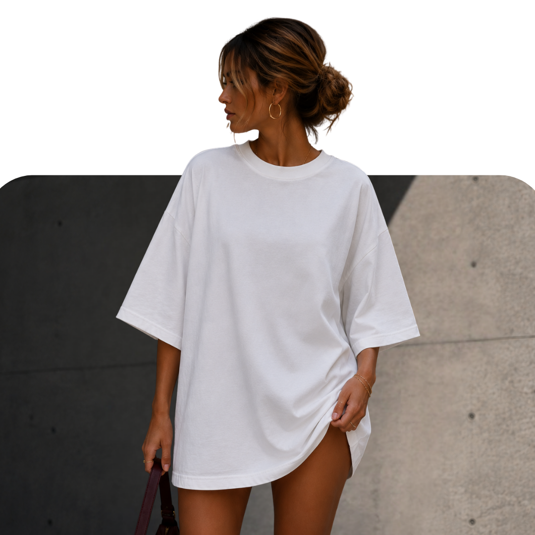 Модерна unisex oversized тениска с high-quality print и luxury fit